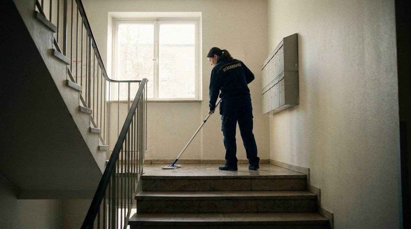 Trappstädning i Malmö